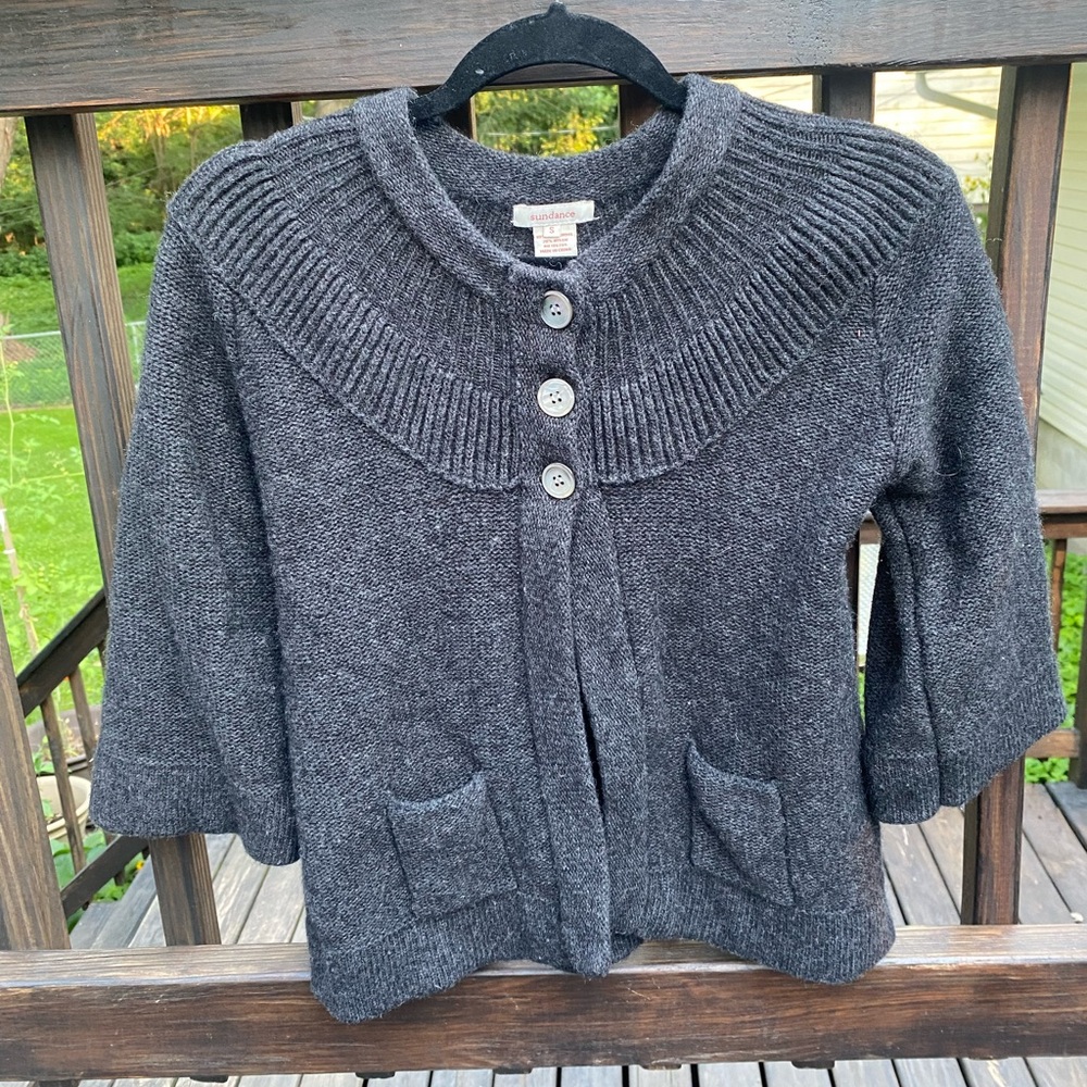 Sundance Gray Women's Cardigan Sweater S